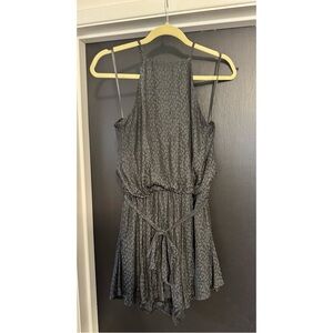 She + Sky | Black Leopard Print Romper